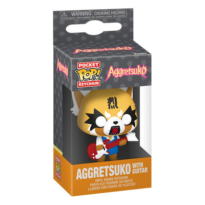 CHAVEIRO FUNKO POP KEYCHAIN AGGRETSUKO WITH GUITAR (80390)