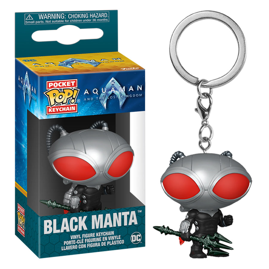 CHAVEIRO FUNKO POP KEYCHAIN DC AQUAMAN AND THE LOST KINGDOM - BLACK MANTA (67575)
