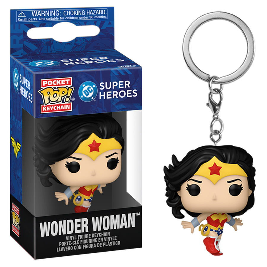 CHAVEIRO FUNKO POP KEYCHAIN DC SUPER HEROES - WONDER WOMAN (86377) BRINDE