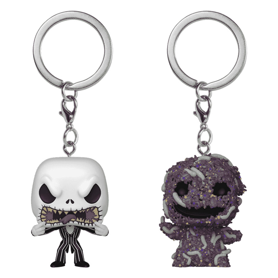 CHAVEIRO FUNKO POP KEYCHAIN DISNEY THE NIGHT BEFORE CHRISTMAS - JACK SKELLINGTON & OOGIE BOOGIE 2-PACK (82402)