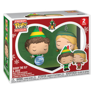 CHAVEIRO FUNKO POP KEYCHAIN ELF - BUDDY & JOVIE 2-PACK (73921)