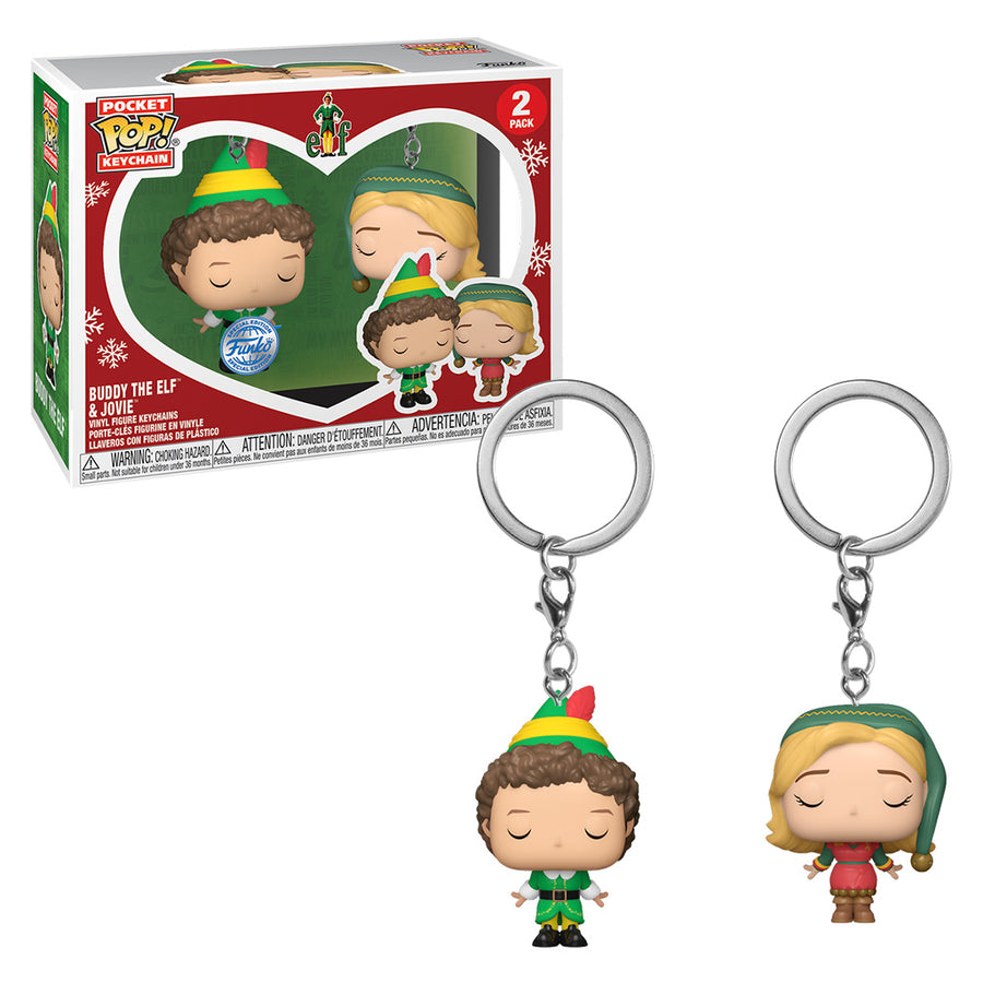 CHAVEIRO FUNKO POP KEYCHAIN ELF - BUDDY & JOVIE 2-PACK (73921) BRINDE
