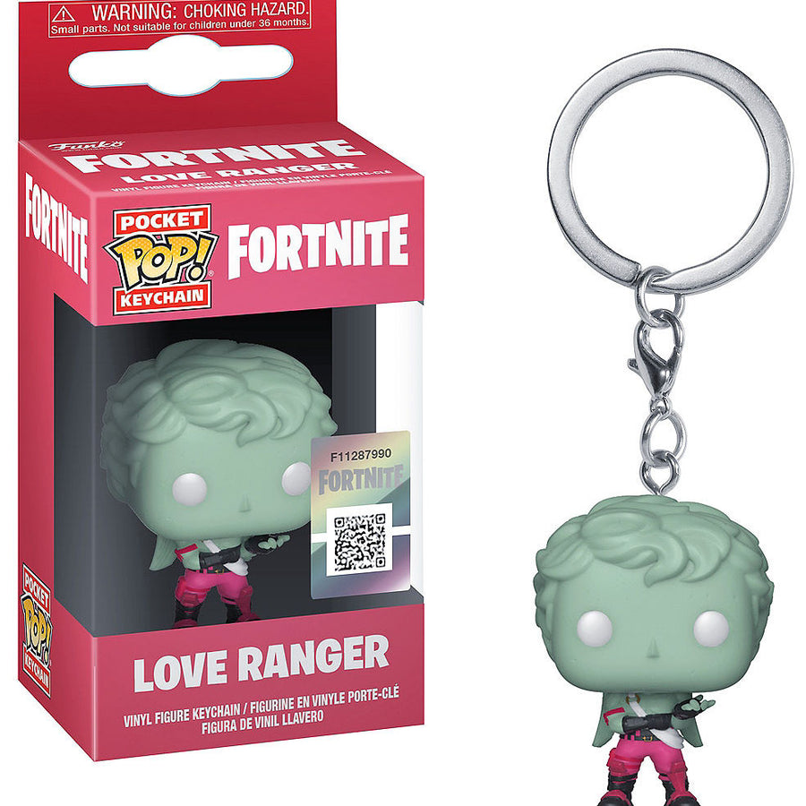 CHAVEIRO FUNKO POP - KEYCHAIN FORTNITE LOVE RANGER BRINDE