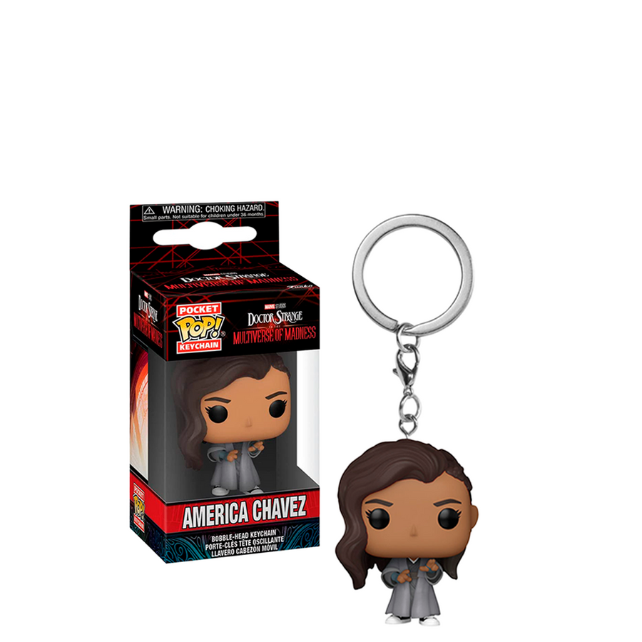 CHAVEIRO FUNKO POP KEYCHAIN MARVEL DOCTOR STRANGE 2 - AMERICA CHAVEZ 62404 BRINDE