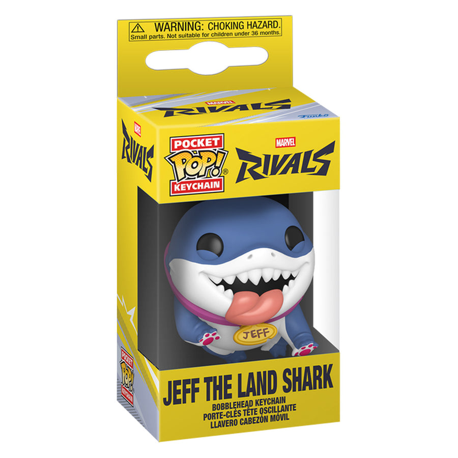 CHAVEIRO FUNKO POP KEYCHAIN MARVEL RIVALS - JEFF THE LAND SHARK (88172)