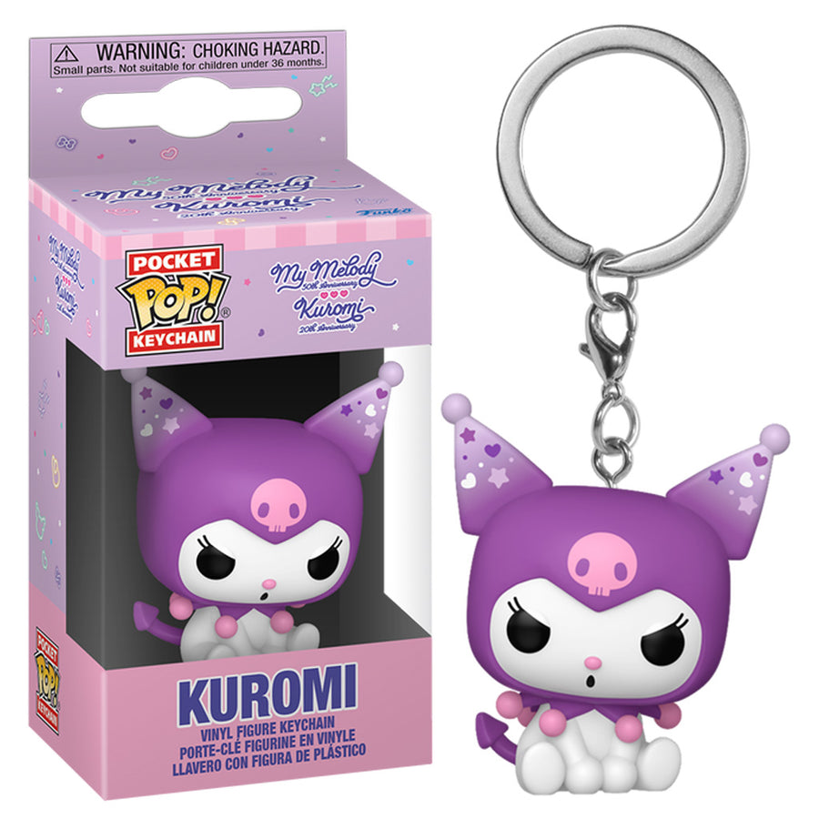 CHAVEIRO FUNKO POP KEYCHAIN MY MELODY 50TH ANNIVERSARY & KUROMI 20TH ANNIVERSARY - KUROMI (86875)