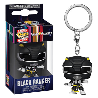 CHAVEIRO FUNKO POP KEYCHAIN POWER RANGERS 30TH ANNIVERSARY - BLACK RANGER (72149)