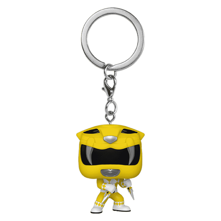 CHAVEIRO FUNKO POP KEYCHAIN POWER RANGERS 30TH ANNIVERSARY - YELLOW RANGER (72153)
