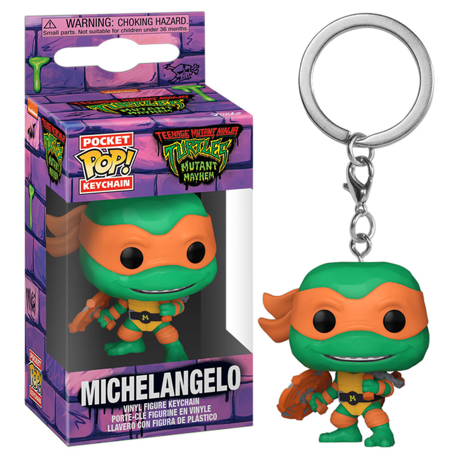 CHAVEIRO FUNKO POP KEYCHAIN TEENAGE MUTANT NINJA TURTLES: MUTANT MAYHEM - MICHELANGELO (72330)