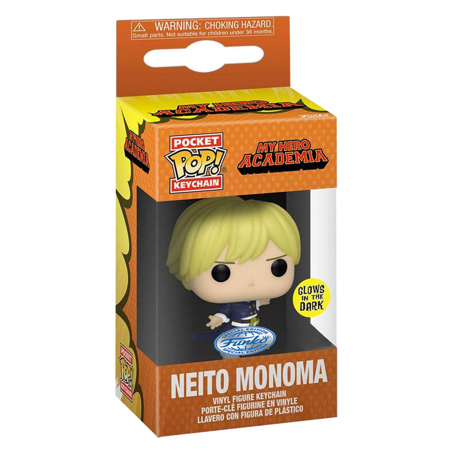 CHAVEIRO FUNKO POP POCKET KEYCHAIN MY HERO ACADEMIA EXCLUSIVE - NEITO MONOMA (GLOWS IN THE DARK)