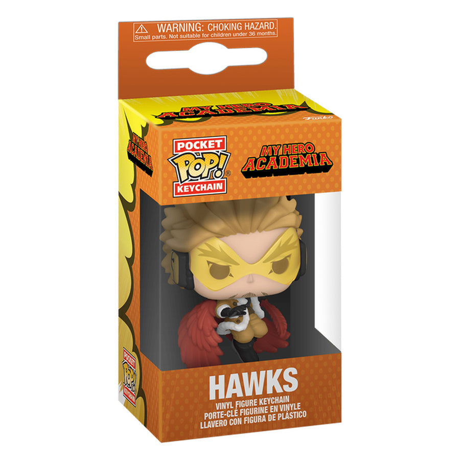 CHAVEIRO FUNKO POP POCKET KEYCHAIN MY HERO ACADEMIA - HAWKS