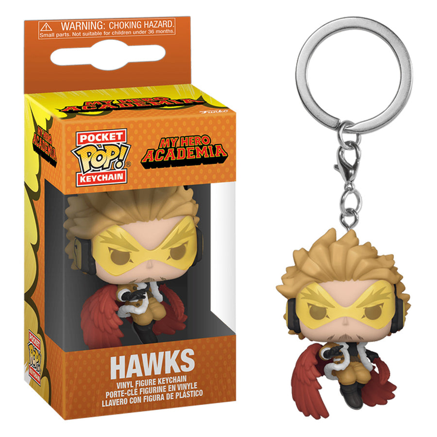 CHAVEIRO FUNKO POP POCKET KEYCHAIN MY HERO ACADEMIA - HAWKS
