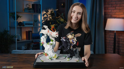 Chibiterasu vs Dark Chibiterasu & Possessed Kuni – First 4 Figures – ActionFigure Brasil — com base expositora