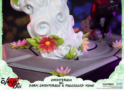 Chibiterasu vs Dark Chibiterasu & Possessed Kuni – First 4 Figures – ActionFigure Brasil — com base expositora