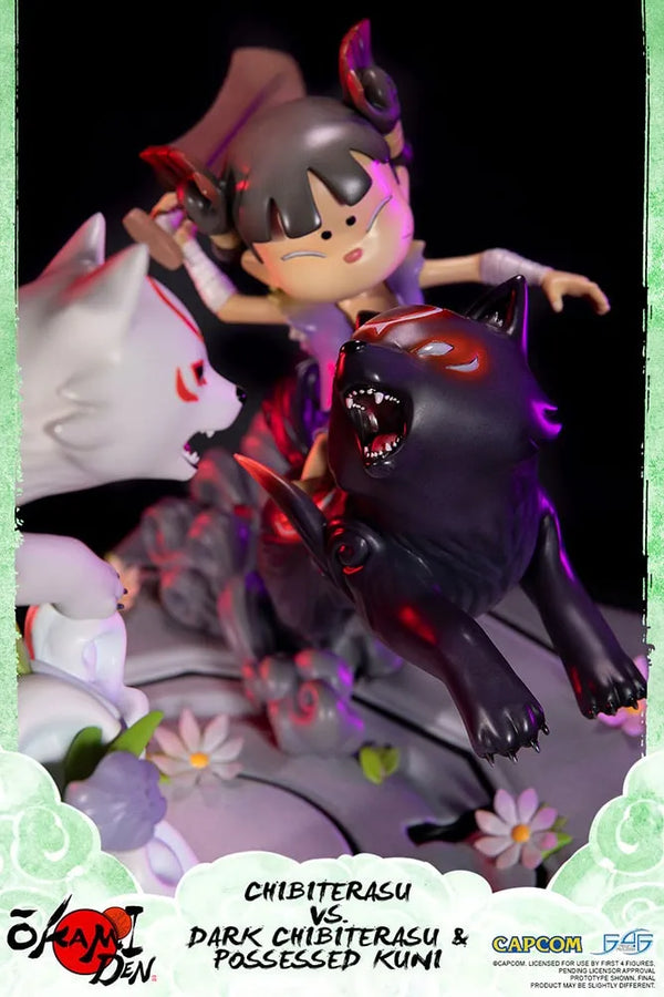 Chibiterasu vs Dark Chibiterasu & Possessed Kuni – First 4 Figures – ActionFigure Brasil