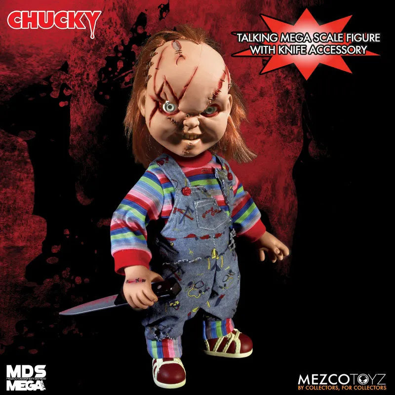 Child's Play/ Chucky 15 Inch Talking Mega Scale Figureㅤ – Mezco – ActionFigureBrasil