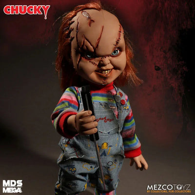 Child's Play/ Chucky 15 Inch Talking Mega Scale Figureㅤ – Mezco – ActionFigureBrasil — detalhe do produto