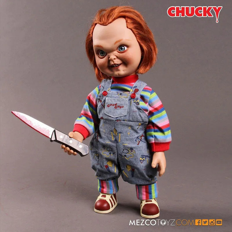 Child's Play - Good Guy Chucky 15 Inch Talking Figureㅤ – Mezco – ActionFigure Brasil