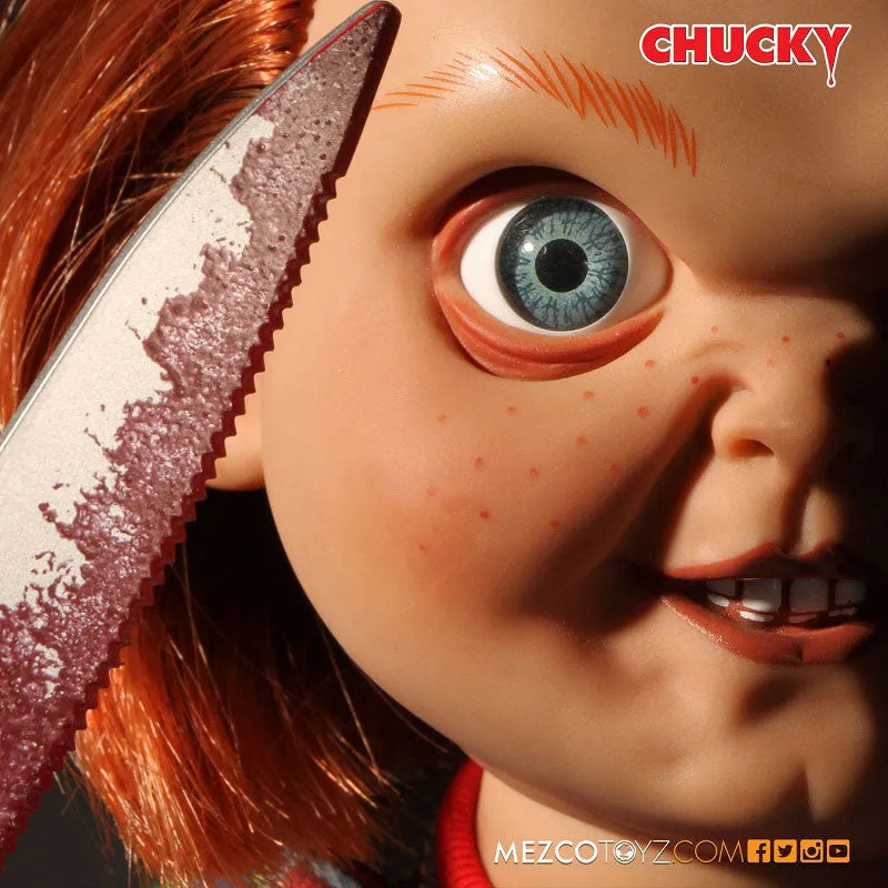Child's Play - Good Guy Chucky 15 Inch Talking Figureㅤ – Mezco – ActionFigure Brasil