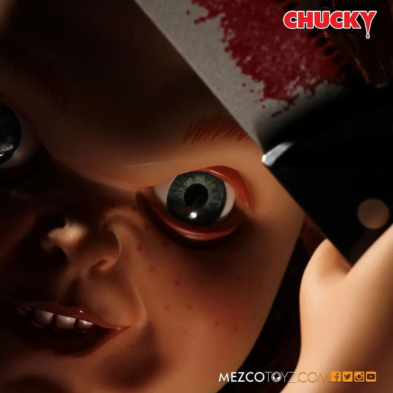 Child's Play - Good Guy Chucky 15 Inch Talking Figureㅤ – Mezco – ActionFigure Brasil
