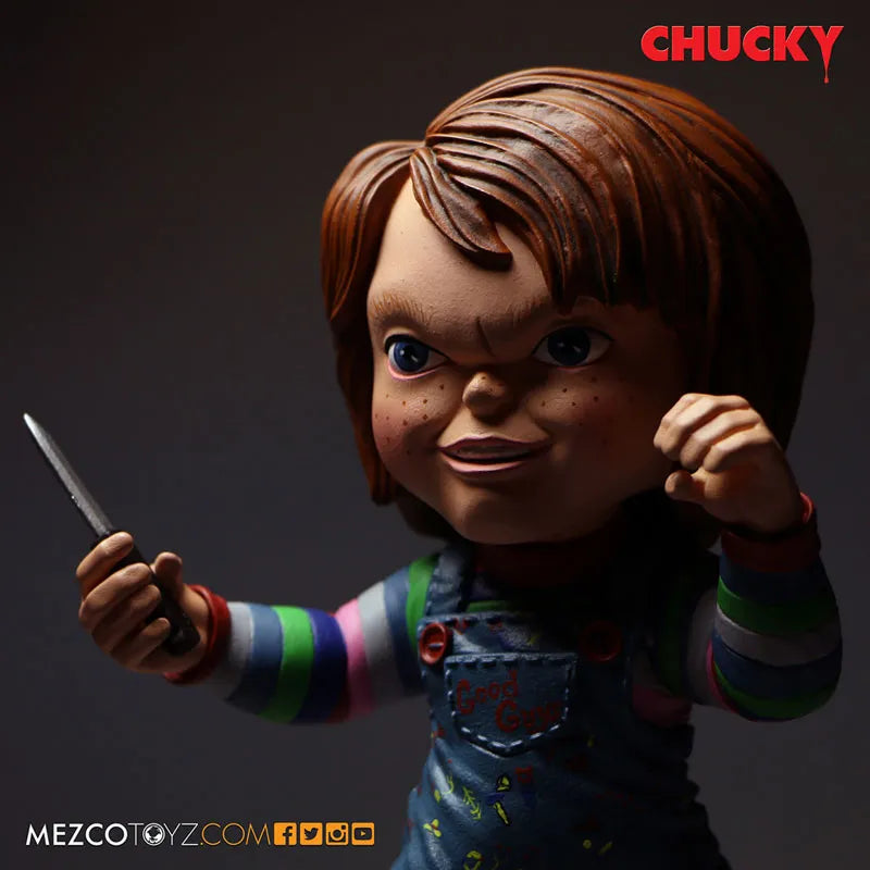 Child's Play Stylized Roto Figure Good Guy Chuckyㅤ – Mezco – ActionFigureBrasil