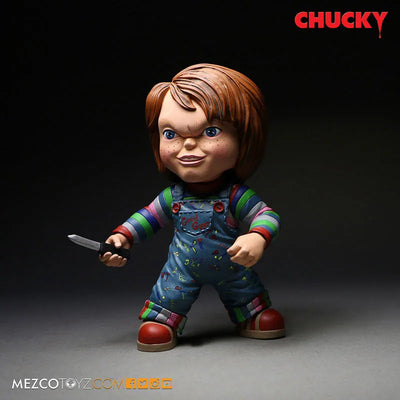Child's Play Stylized Roto Figure Good Guy Chuckyㅤ – Mezco – ActionFigureBrasil — detalhe do produto