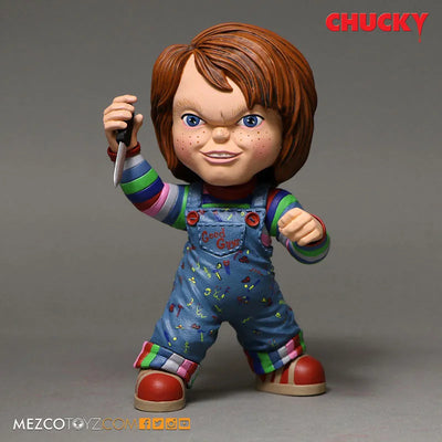 Child's Play Stylized Roto Figure Good Guy Chuckyㅤ – Mezco – ActionFigureBrasil — close