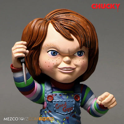 Child's Play Stylized Roto Figure Good Guy Chuckyㅤ – Mezco – ActionFigureBrasil — embalagem