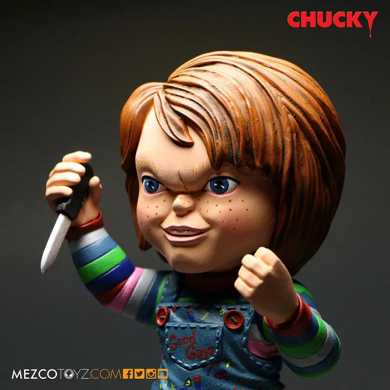 Child's Play Stylized Roto Figure Good Guy Chuckyㅤ – Mezco – ActionFigureBrasil
