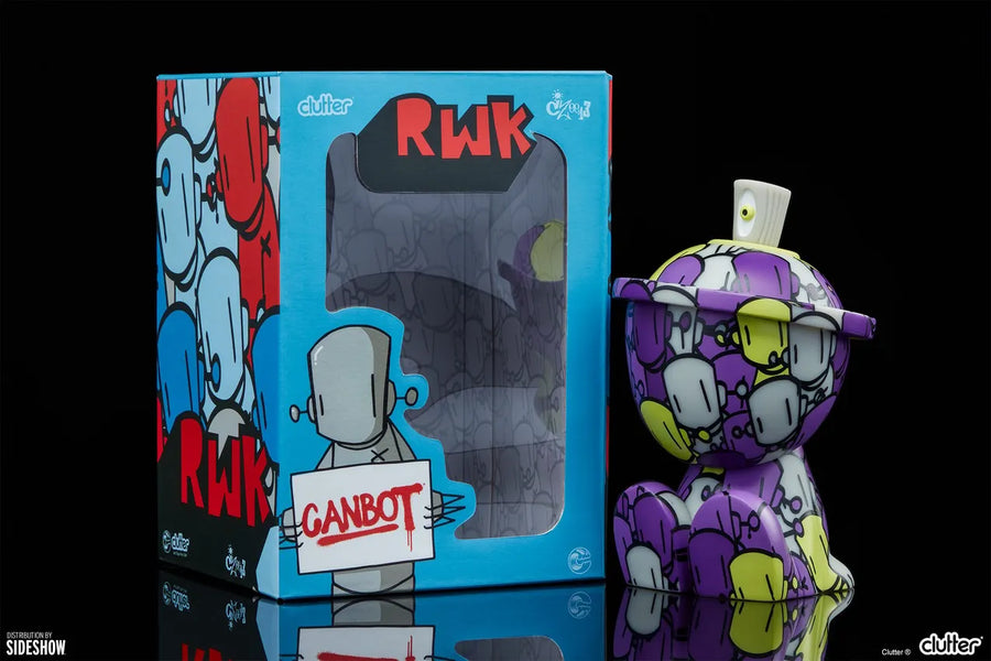 Chris RWK (Purple GID) Canbot - LIMITED EDITION (Variant) – Clutter Studios – ActionFigure Brasil