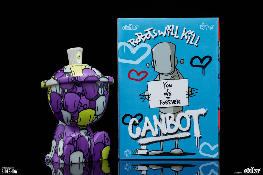 Chris RWK (Purple GID) Canbot - LIMITED EDITION (Variant) – Clutter Studios – ActionFigure Brasil