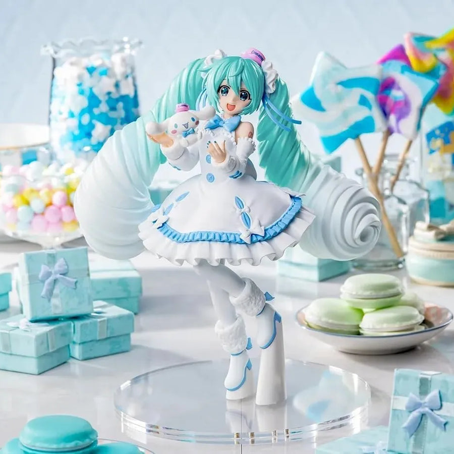 Cinnamoroll - Piapro Characters - Hatsune Miku - Hatsune Miku x Cinnamoroll - Luminasta - White Dress Ver. (SEGA)ㅤ – SEGA – ActionFigureBrasil