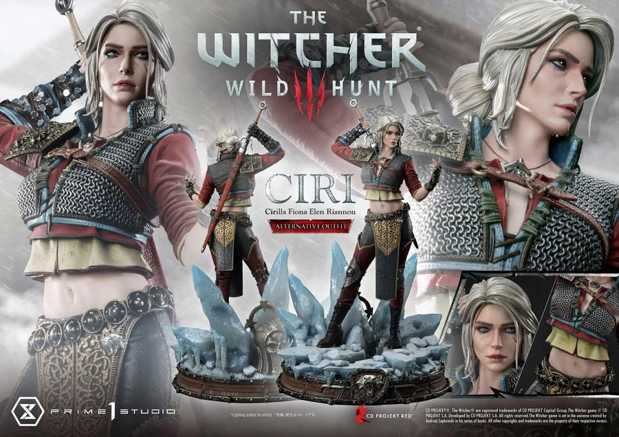 Ciri Fiona Elen Riannon (Alternative Outfit Edition) The Witcher 3: Wild Hunt – Prime1Studio – ActionFigure Brasil