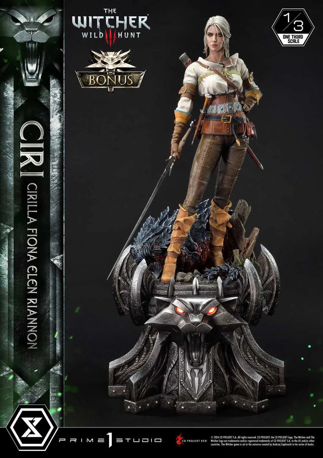 Ciri Fiona Elen Riannon (Bonus Version) The Witcher 3: Wild Hunt – Prime1Studio – ActionFigure Brasil