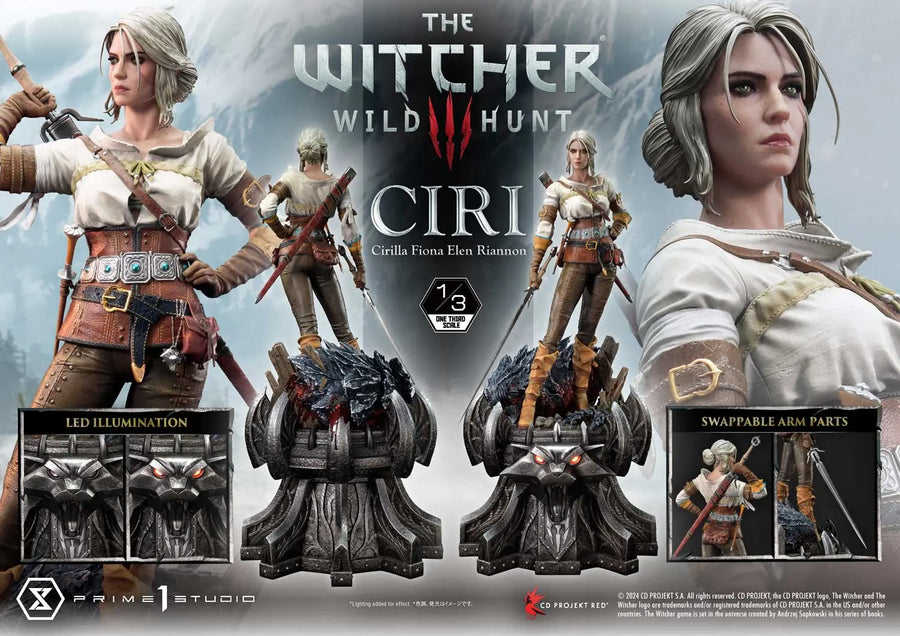Ciri Fiona Elen Riannon (Bonus Version) The Witcher 3: Wild Hunt – Prime1Studio – ActionFigure Brasil