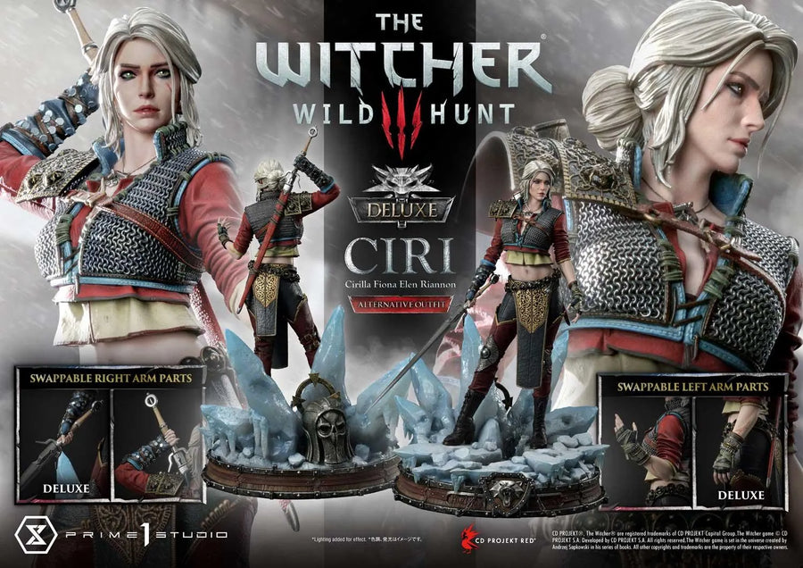 Ciri Fiona Elen Riannon (Deluxe Bonus Version) The Witcher 3: Wild Hunt – Prime1Studio – ActionFigure Brasil