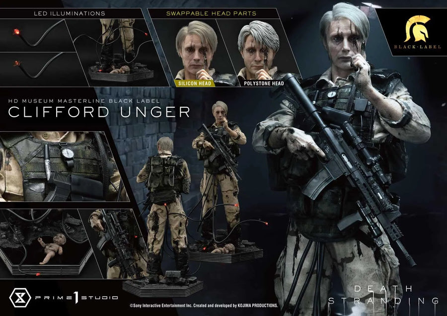 Clifford Unger (Black Label Edition) Death Stranding – Prime1Studio – ActionFigure Brasil