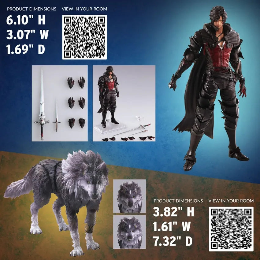 Clive Rosfield & Torgal – Square Enix – ActionFigure Brasil