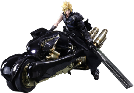 Cloud Strife & Fenrir – Square Enix – ActionFigure Brasil