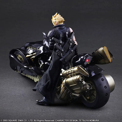 Cloud Strife & Fenrir – Square Enix – ActionFigure Brasil — com base expositora