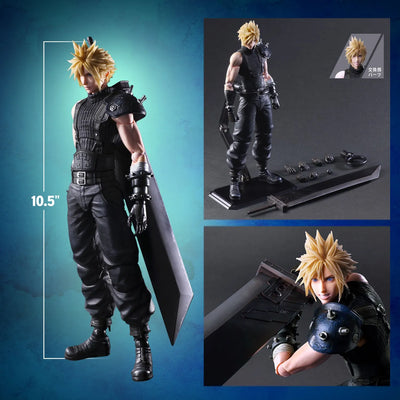 Cloud Strife – Square Enix – ActionFigure Brasil — com base expositora