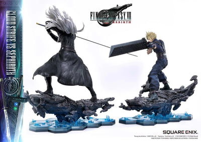 Cloud Strife vs. Sephiroth Set (Cloud Strife vs Sephiroth Set) – Square Enix – ActionFigure Brasil — ambientada