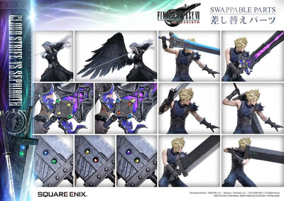 Cloud Strife vs. Sephiroth Set (Cloud Strife vs Sephiroth Set) – Square Enix – ActionFigure Brasil — iluminação de estúdio