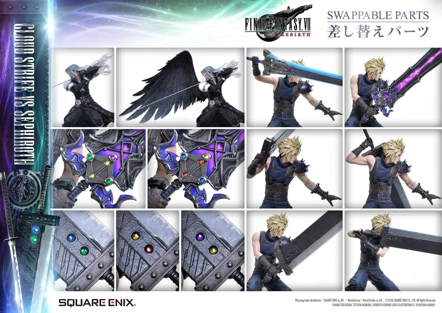 Cloud Strife vs. Sephiroth Set (Cloud Strife vs Sephiroth Set) – Square Enix – ActionFigure Brasil