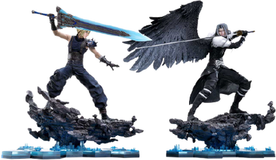 Cloud Strife vs. Sephiroth Set (Cloud Strife vs Sephiroth Set) – Square Enix – ActionFigure Brasil — detalhe do produto