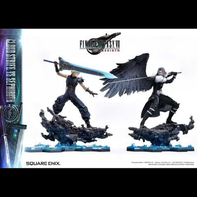 Cloud Strife vs. Sephiroth Set (Cloud Strife vs Sephiroth Set) – Square Enix – ActionFigure Brasil — ângulo diferente