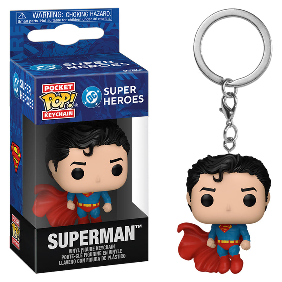 CHAVEIRO FUNKO POP KEYCHAIN DC HEROES - CLASSIC SUPERMAN (86376)