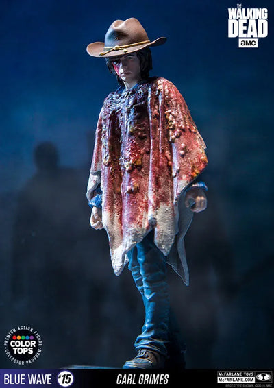 Color Tops Blue Wave - The Walking Dead: Carl Grimes 7 Inch Action Figureㅤ – McFarlane Toys – ActionFigure Brasil