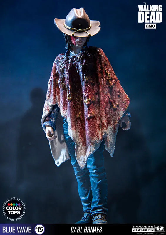 Color Tops Blue Wave - The Walking Dead: Carl Grimes 7 Inch Action Figureㅤ – McFarlane Toys – ActionFigure Brasil