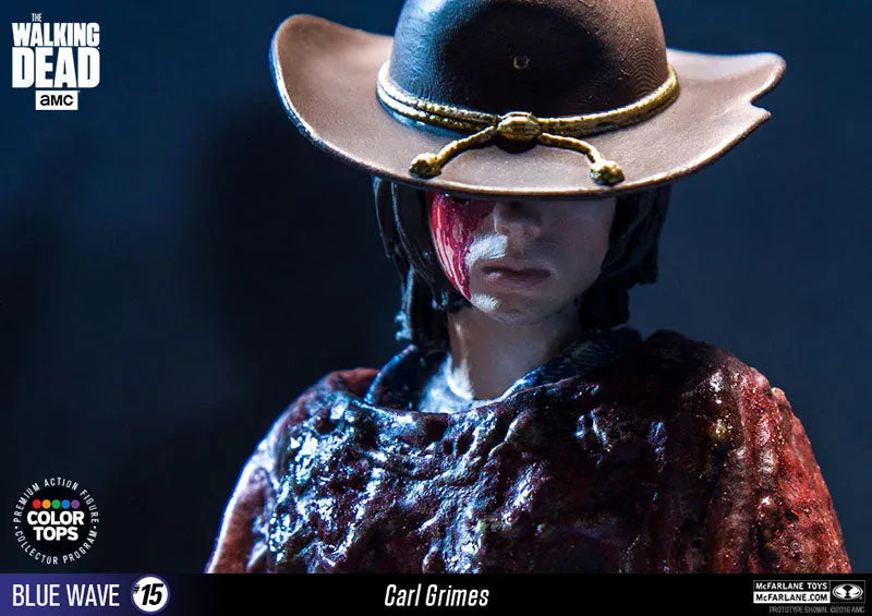 Color Tops Blue Wave - The Walking Dead: Carl Grimes 7 Inch Action Figureㅤ – McFarlane Toys – ActionFigure Brasil
